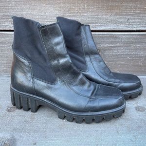 Aquatalia Black Leather Boots